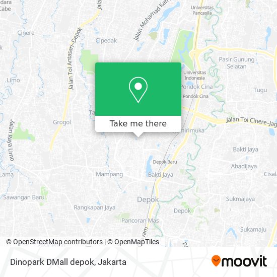 Dinopark DMall depok map