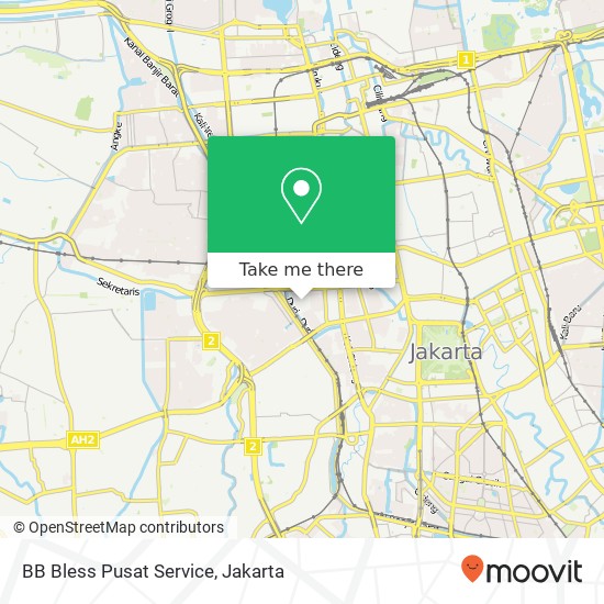 BB Bless Pusat Service map