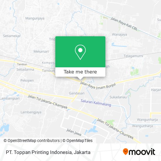 PT. Toppan Printing Indonesia map
