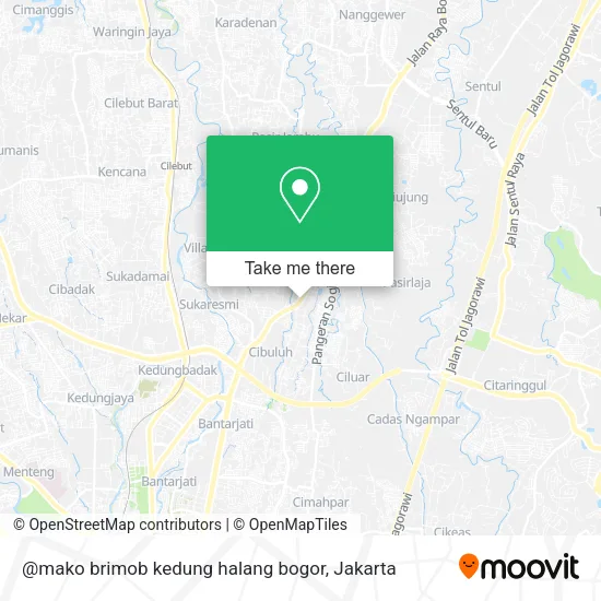 @mako brimob kedung halang bogor map