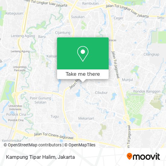 Kampung Tipar Halim map