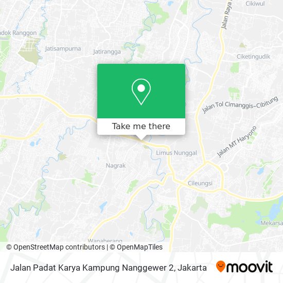 Jalan Padat Karya Kampung Nanggewer 2 map