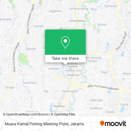 Muara Kamal Fishing Meeting Point map