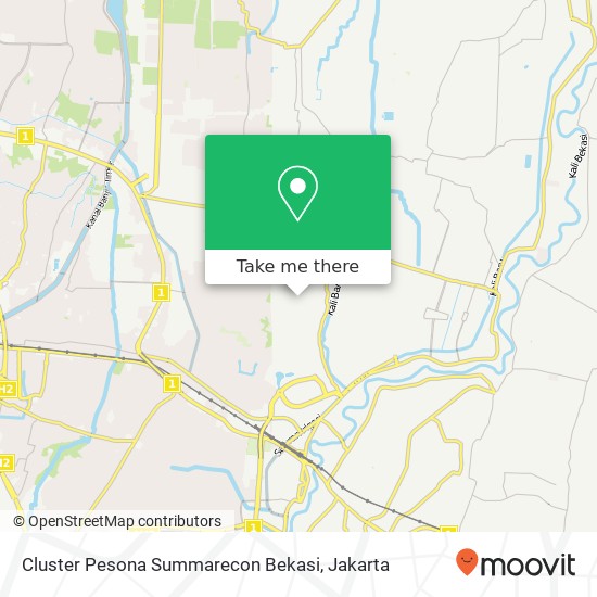 Cluster Pesona Summarecon Bekasi map