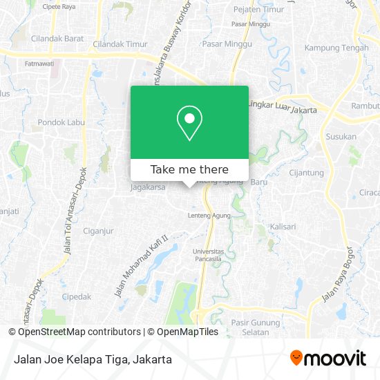 Jalan Joe Kelapa Tiga map