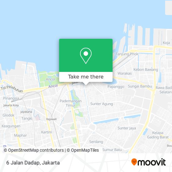 6 Jalan Dadap map