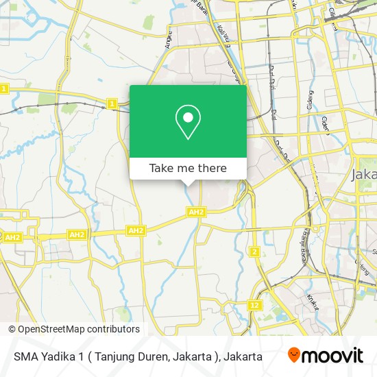 SMA Yadika 1 ( Tanjung Duren, Jakarta ) map