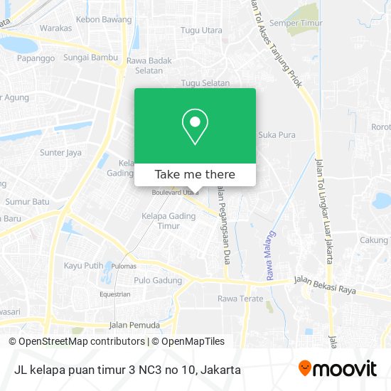 JL kelapa puan timur 3 NC3 no 10 map