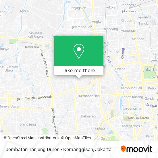 Jembatan Tanjung Duren - Kemanggisan map