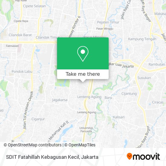 SDIT Fatahillah Kebagusan Kecil map
