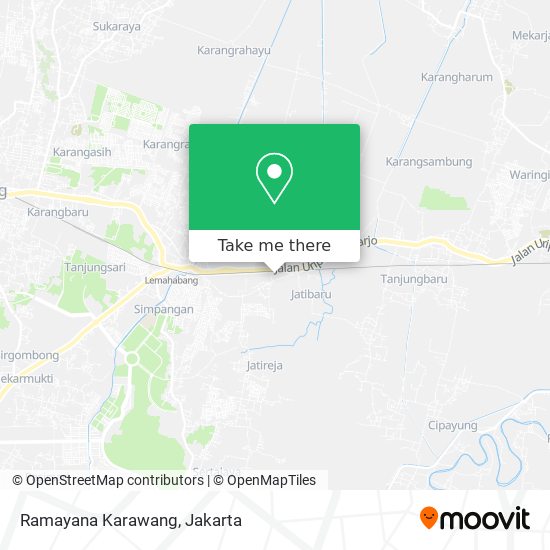 Ramayana Karawang map