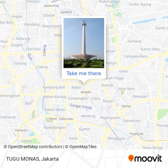 TUGU MONAS map