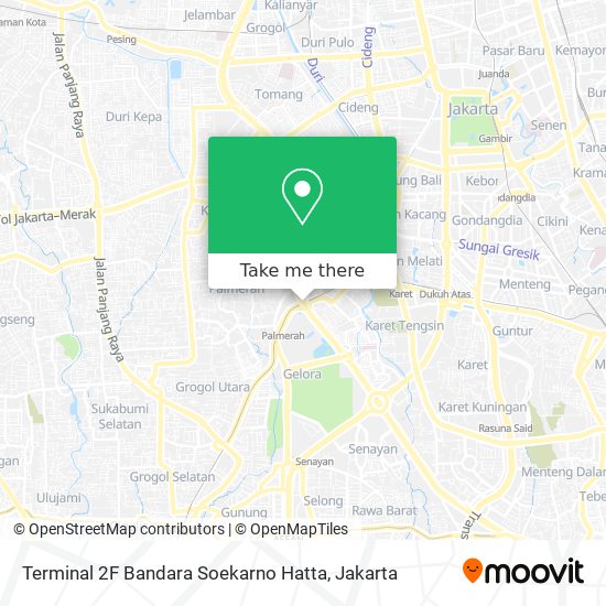 Terminal 2F Bandara  Soekarno Hatta map