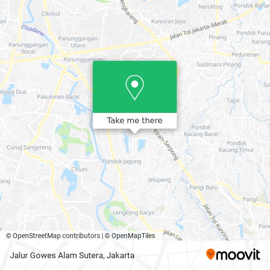 Jalur Gowes Alam Sutera map