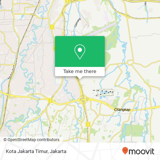 Kota Jakarta Timur map