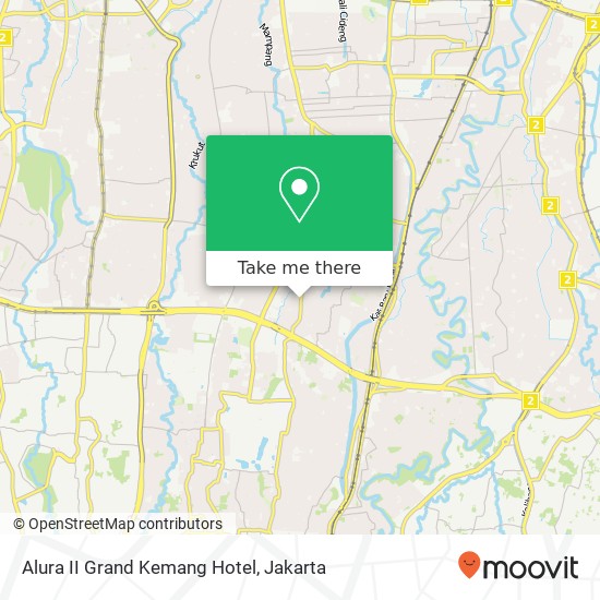 Alura II Grand Kemang Hotel map