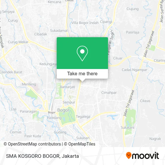 SMA KOSGORO BOGOR map