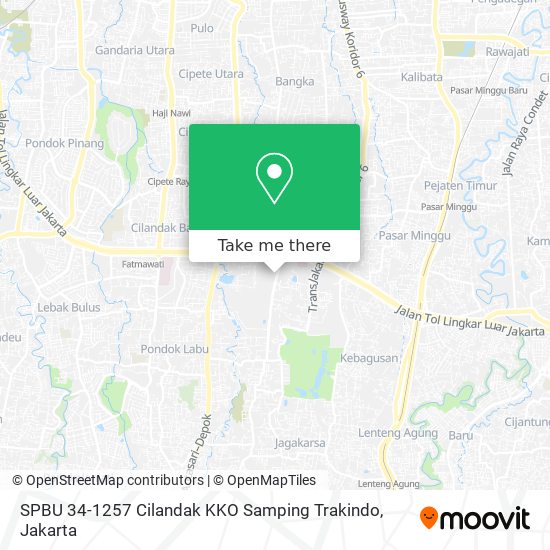 SPBU 34-1257 Cilandak KKO Samping Trakindo map