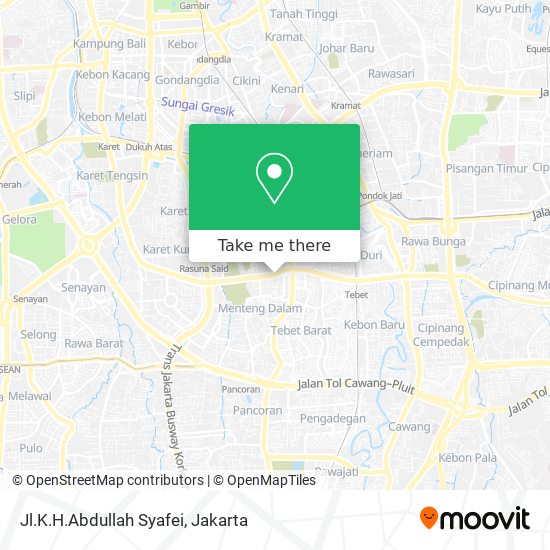 Jl.K.H.Abdullah Syafei map