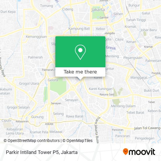 Parkir Intiland Tower P5 map