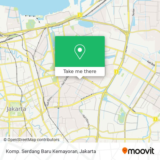 Komp. Serdang Baru Kemayoran map