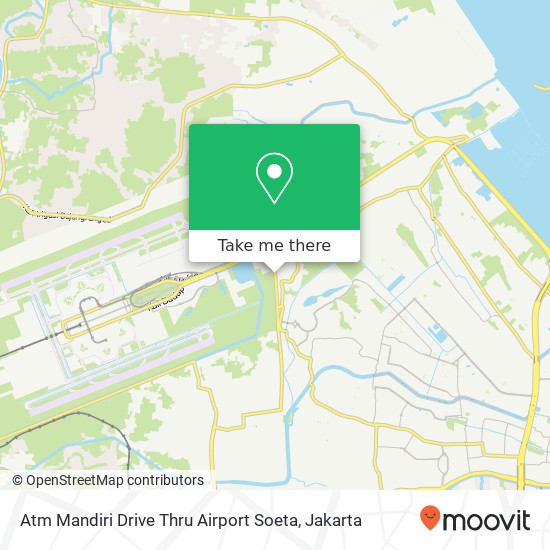 Atm Mandiri Drive Thru Airport Soeta map