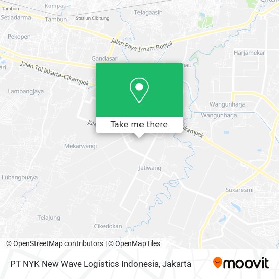 PT NYK New Wave Logistics Indonesia map