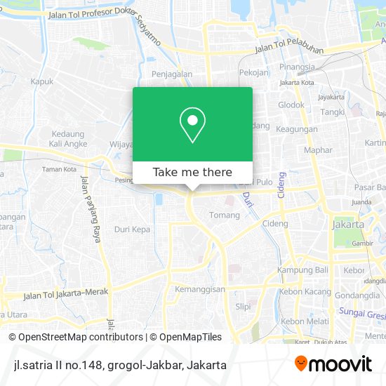 jl.satria II no.148, grogol-Jakbar map