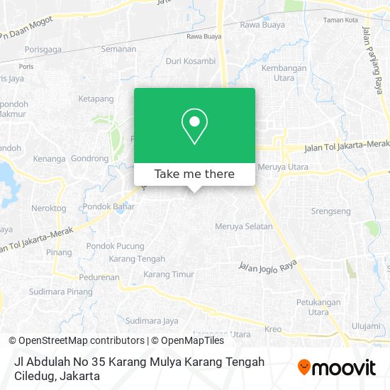 Jl Abdulah No 35 Karang Mulya Karang Tengah Ciledug map