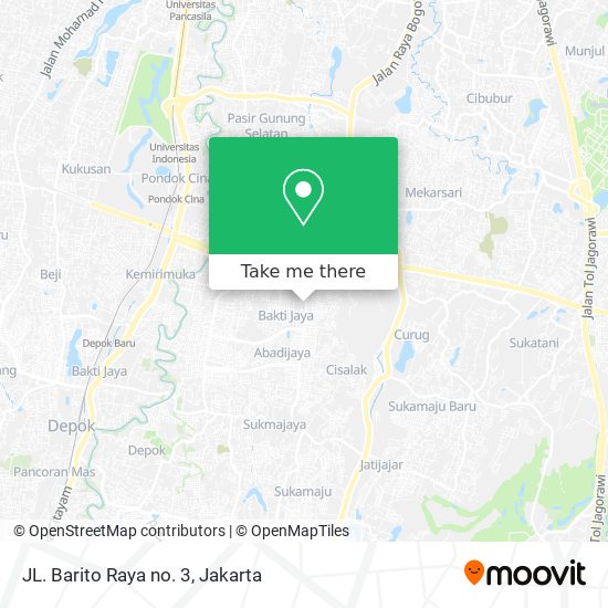 JL. Barito Raya no. 3 map