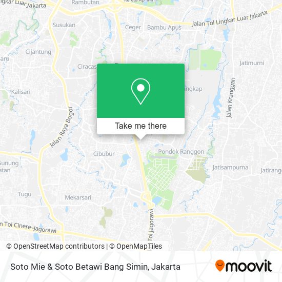 Soto Mie & Soto Betawi Bang Simin map