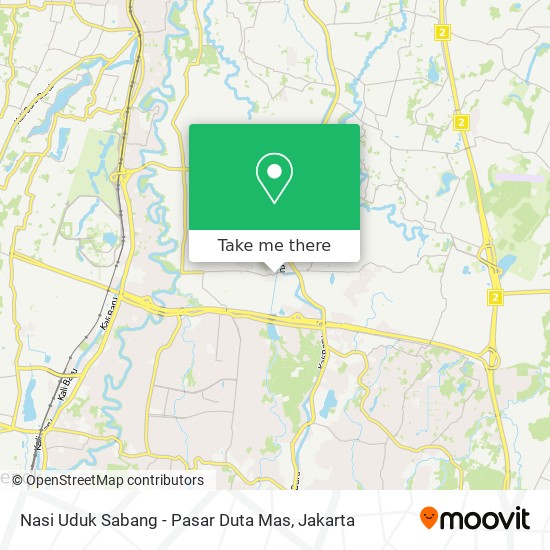 Nasi Uduk Sabang - Pasar Duta Mas map