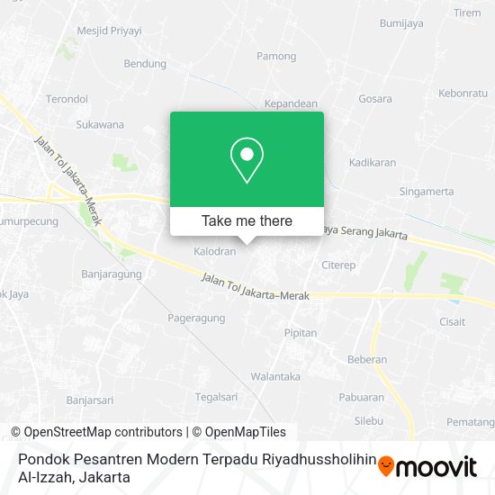 Pondok Pesantren Modern Terpadu Riyadhussholihin Al-Izzah map