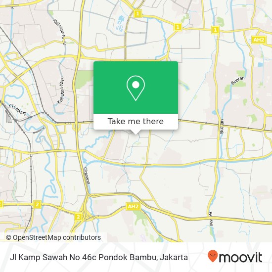 Jl Kamp Sawah No 46c Pondok Bambu map