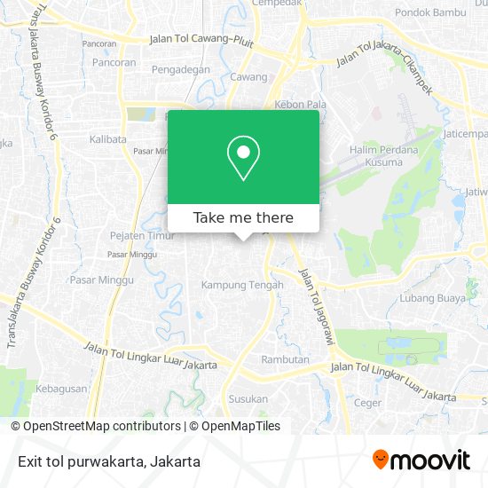 Exit tol purwakarta map