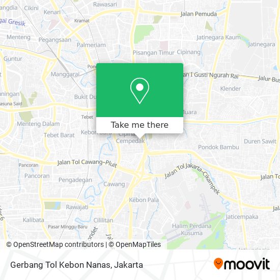 Gerbang Tol Kebon Nanas map