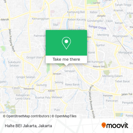 Halte BEI Jakarta map
