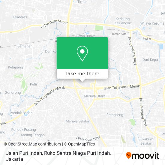 Jalan Puri Indah, Ruko Sentra Niaga Puri Indah map