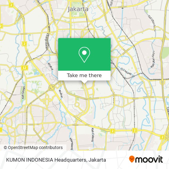 KUMON INDONESIA Headquarters map