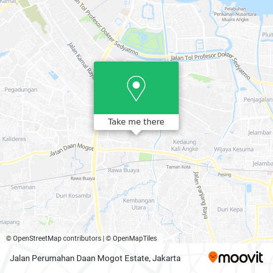 Jalan Perumahan Daan Mogot Estate map
