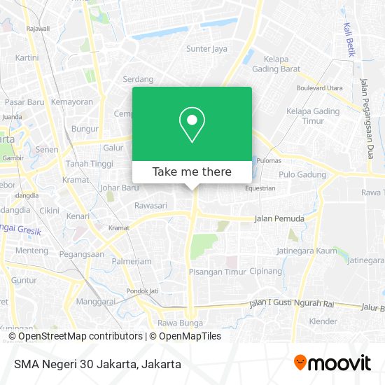 SMA Negeri 30 Jakarta map