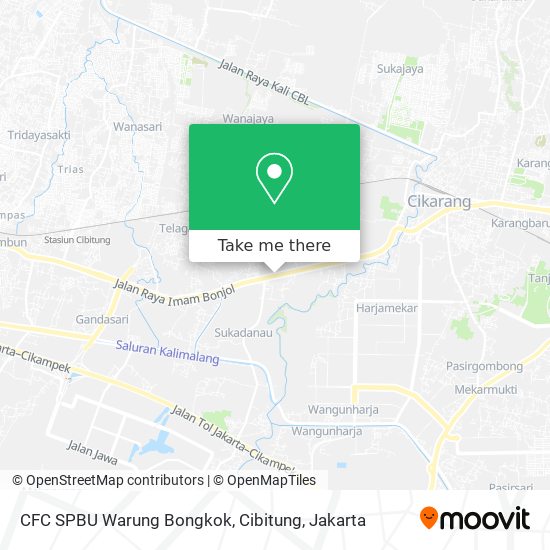 CFC SPBU Warung Bongkok, Cibitung map