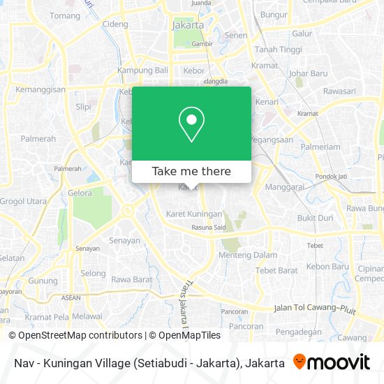 Nav - Kuningan Village (Setiabudi - Jakarta) map