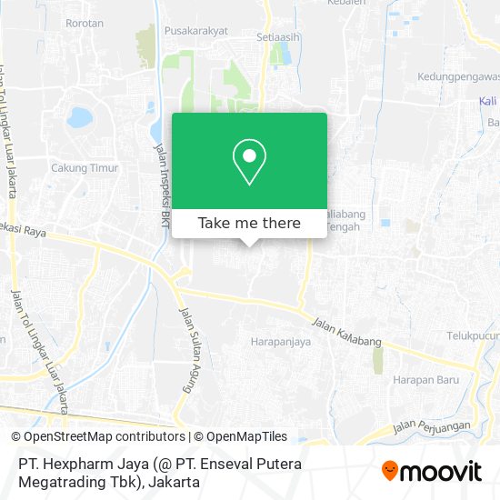 PT. Hexpharm Jaya (@ PT. Enseval Putera Megatrading Tbk) map