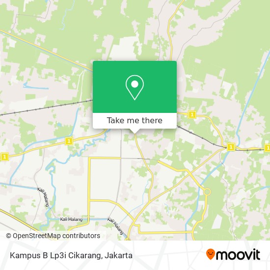 Kampus B Lp3i Cikarang map