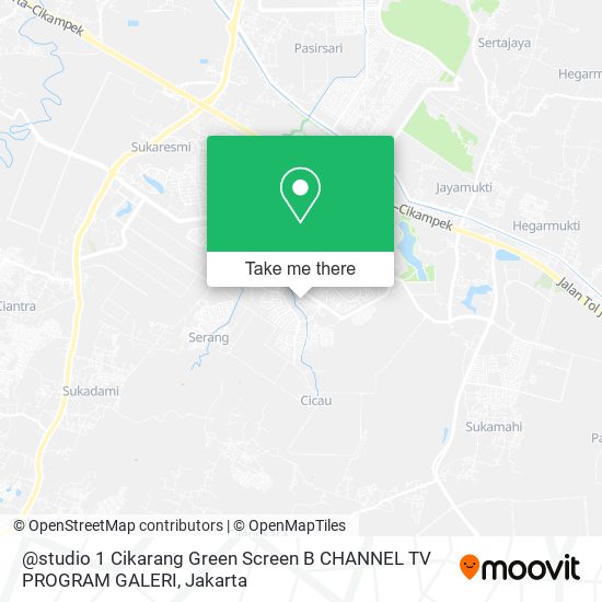 @studio 1 Cikarang Green Screen B CHANNEL TV PROGRAM GALERI map