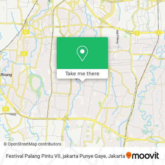 Festival Palang Pintu VII, jakarta Punye Gaye map