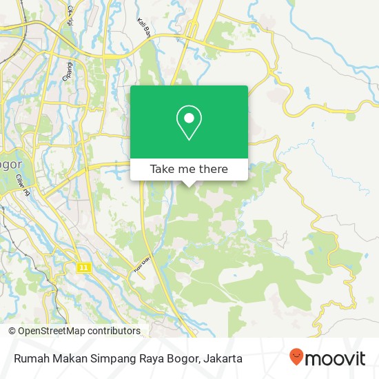 Rumah Makan Simpang Raya Bogor map