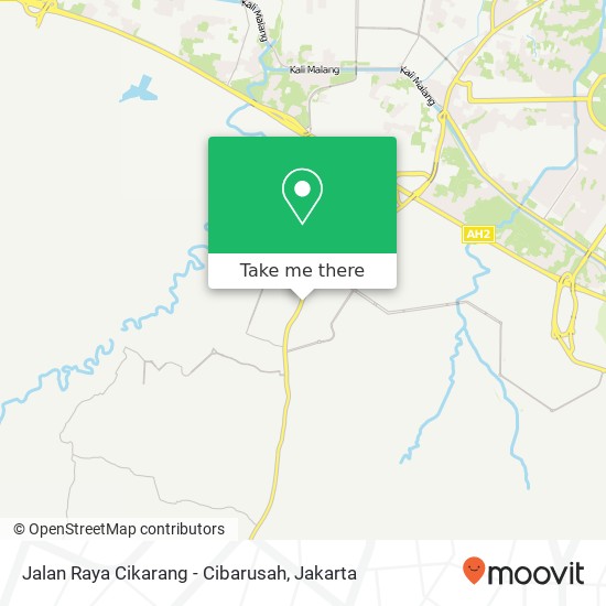 Jalan Raya Cikarang - Cibarusah map