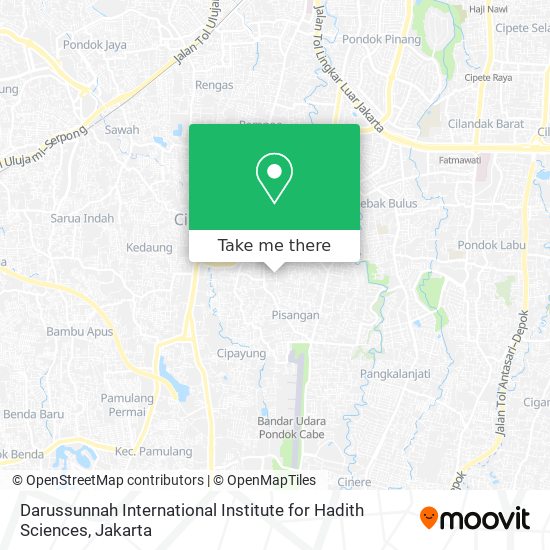 Darussunnah International Institute for Hadith Sciences map